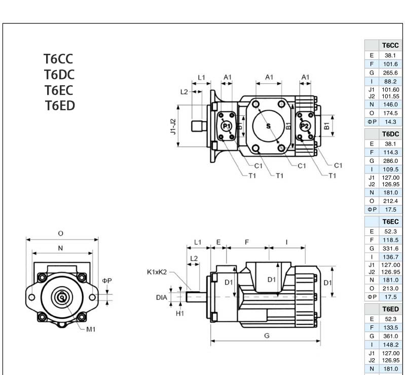 T6 series Denison high pressure Double Hydraulic Vane Pump(3) 3.jpg