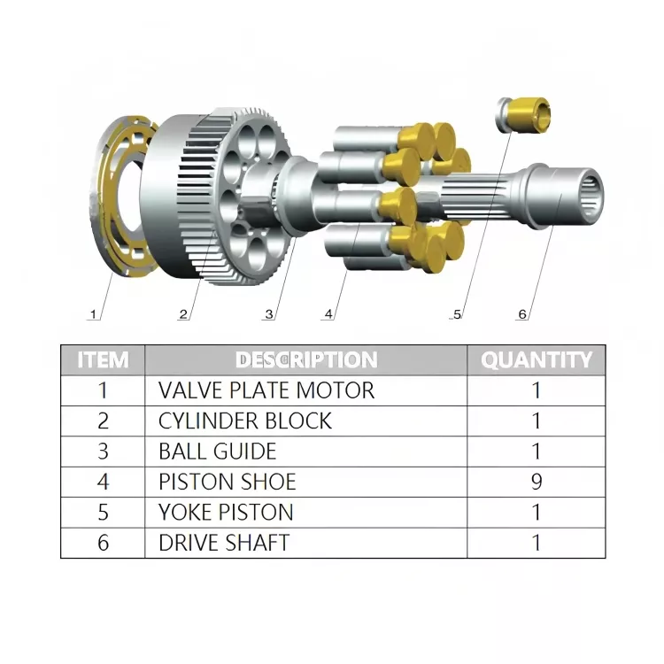 TM40VD TRAVEL MOTOR Kawasaki Hydraulic Pump Parts(1) TM40VD TRAVEL MOTOR-1.webp