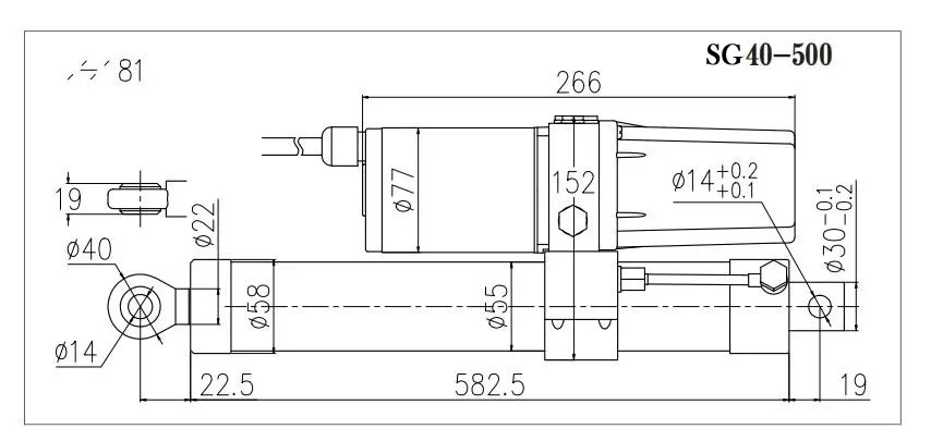 TG40-500,Low Noise 1.8T Electric Hydraulic Linear Actuator(1) TG40-500-1.webp