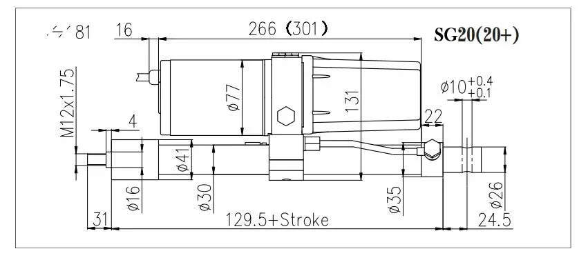 TG20S,12v/24v DC electro hydraulic linear actuator(1) TG20S-1.webp